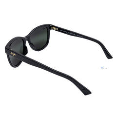 Lentes Maui Jim Grey Kiopaa Shiny Black