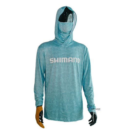 Jersey De Pesca Shimano Camuflaje Verdeazulado