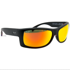 Lentes Maui Jim Hawaii Lava Equator Matte Blk W/Red Int