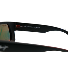 Lentes Maui Jim Hawaii Lava Equator Matte Blk W/Red Int