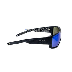 Lentes Bajío Black Matte Blue Mirror Glass VEG2DF011