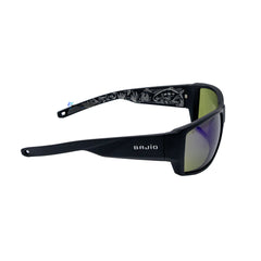 Lentes Bajío VEGA Black Matte Green Mirror Glass VEG2DF112