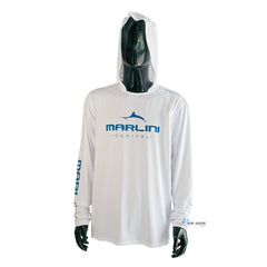 Marlini Capital Jersey Dri-Fit 3Fish Manga Larga Blanca Talla XL