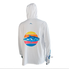 Marlini Capital Jersey Dri-Fit Tuna Manga Larga Blanca Talla XL