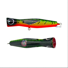 Señuelo Artesanal Chuky Lures Popper Tanque 20cm 3.5oz Tigre