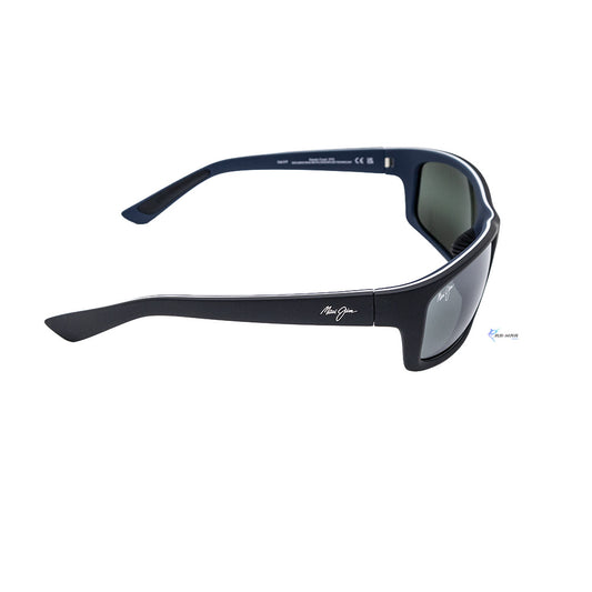 Lentes Maui Jim Grey Kanaio Coast Matte Black/White/Blue