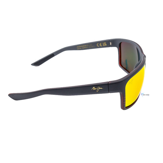 Lentes Maui Jim Hawaii Lava Alenuihaha Burgundy Stripe