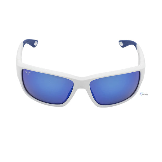 Lentes Maui Jim Blue Hawaii Keha Matte White