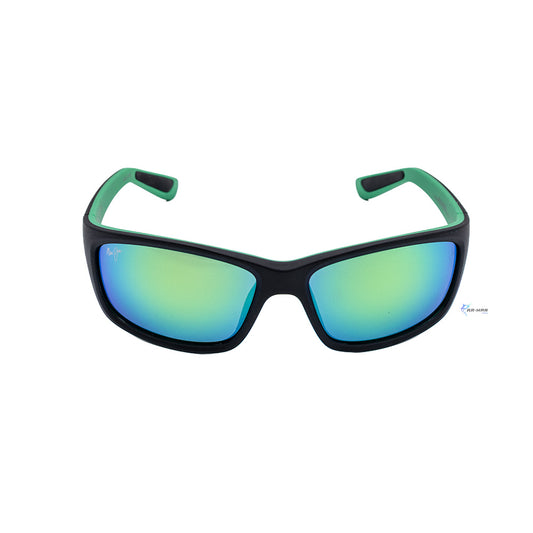 Lentes Maui Jim Mauigreen® Kanaio Coast Matte Black/Green