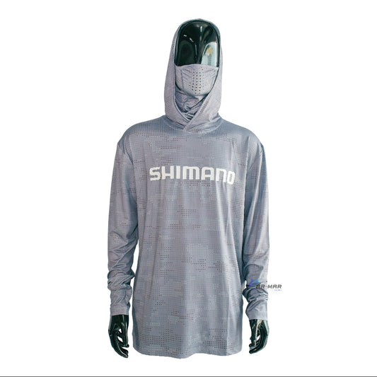 Jersey De Pesca Shimano Camuflaje Gris Oscuro