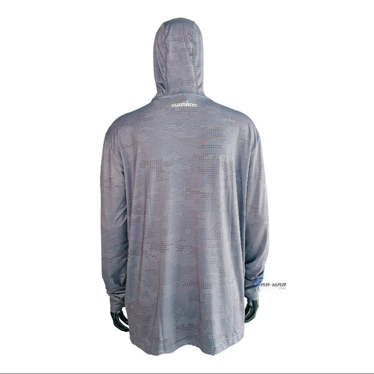 Jersey De Pesca Shimano Camuflaje Gris Oscuro