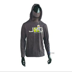 Jyg Pro Hooded Face Mask Fishing Shirt Dark Gray