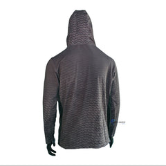 Jyg Pro Hooded Face Mask Fishing Shirt Dark Gray