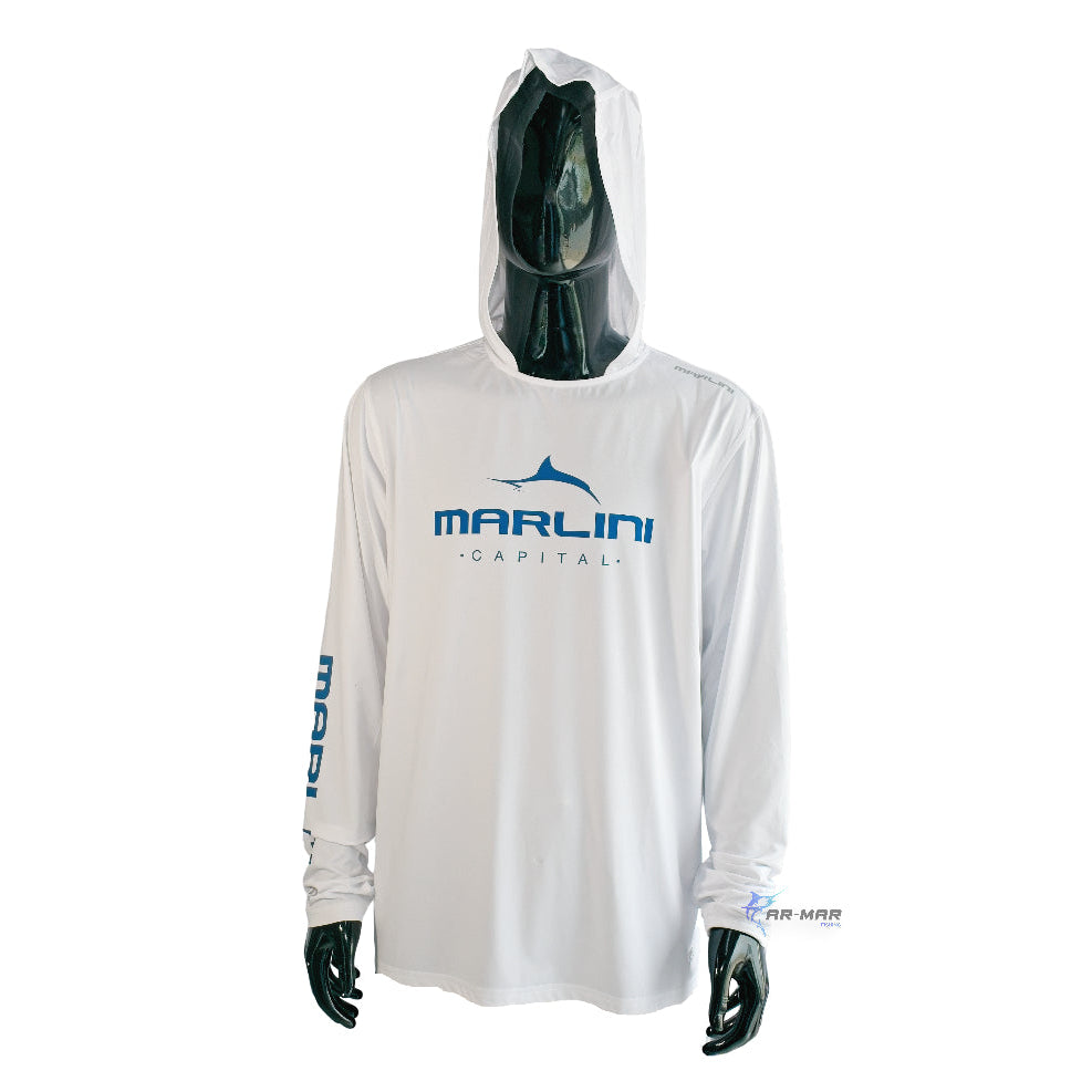 Marlini Capital Jersey Dri-Fit Logo Manga Larga Blanca Talla XL