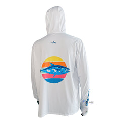 Marlini Capital Jersey Dri-Fit Tuna Manga Larga Blanca Talla XL