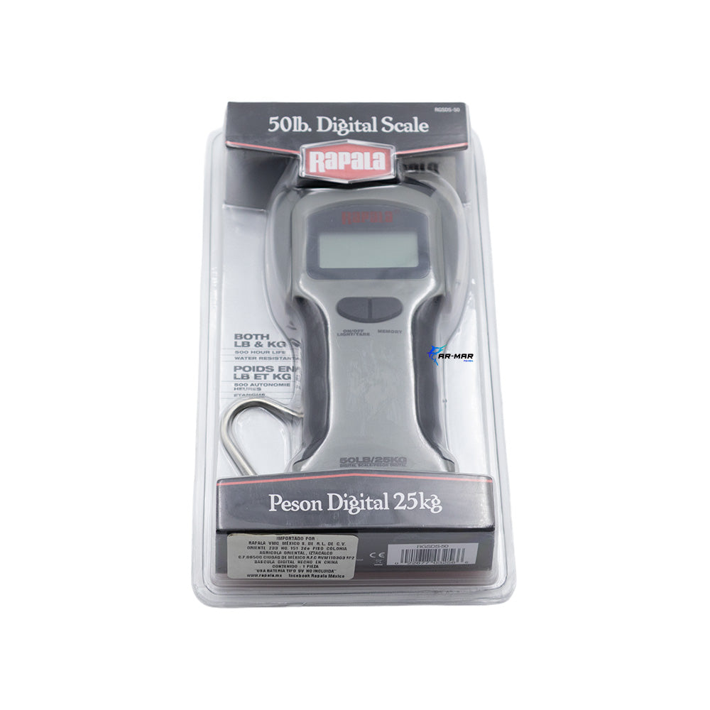 BASCULA DIGITAL 50LB/25KG RAPALA RGSDS50